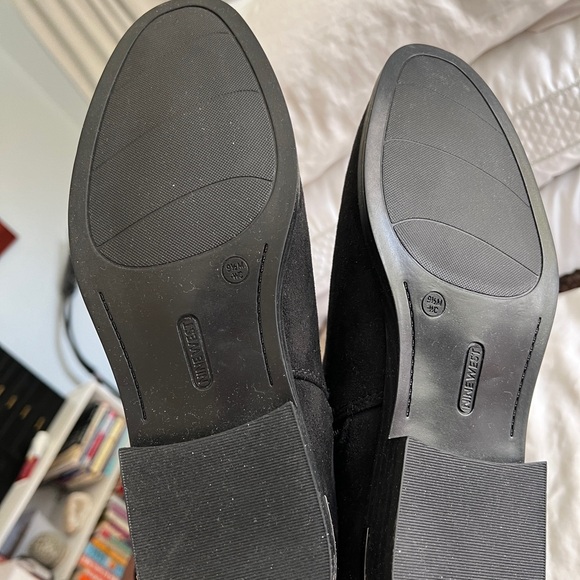 Knee high Nine West Black Suede Boots Size 9 1/2 - Picture 4 of 4